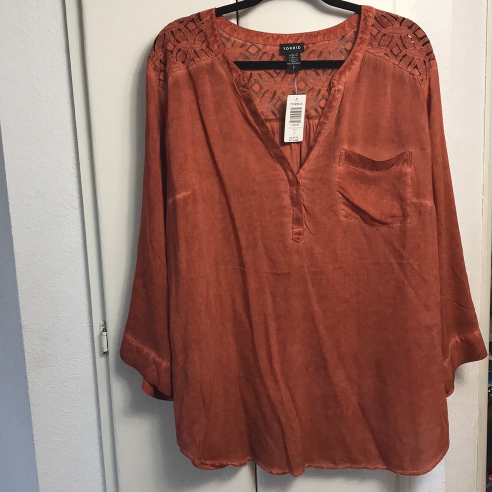 Torrid Long Sleeve Blouse